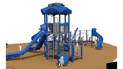 A rendering of the new playground for Hillsboro Intermediate School.
