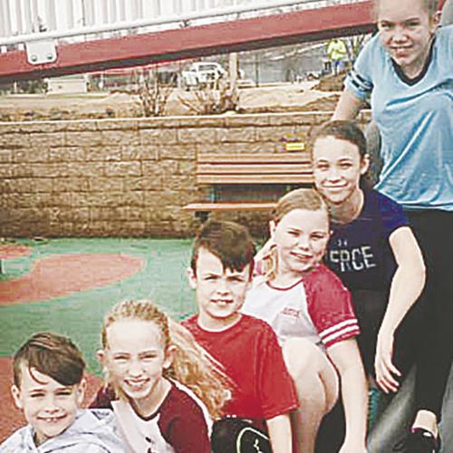 All lined up and ready to slide