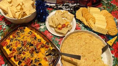South of the Border Taco Dip, Deviled Crab Spread