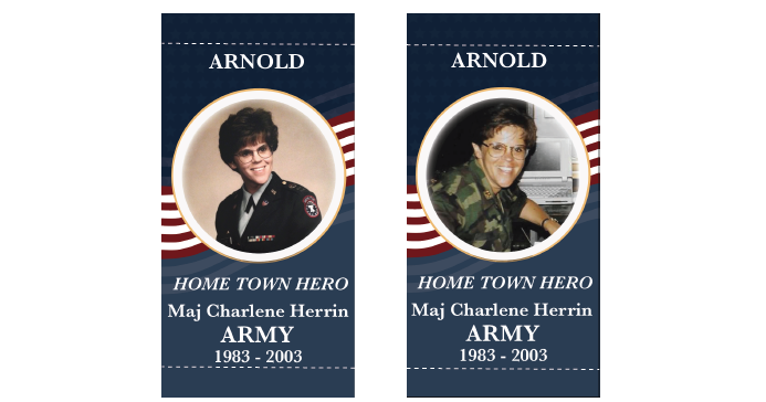 Arnold starts banner project to honor military members