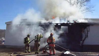 fire damages home on