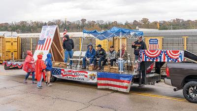 De Soto Knights of Columbus float at the De Soto Veterans Day Parade on Nov. 9.