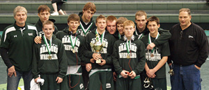 Quartet of lower-weight champs leads Dragon wrestlers to tournament win 