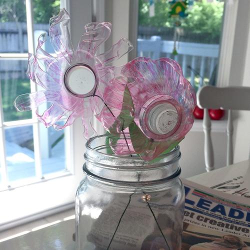 Vicki Drake Arnold MO plastic flowers.JPG