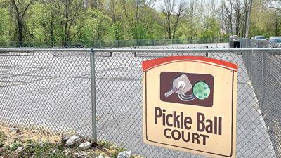 The existing pickleball court in De Soto is located in a floodplain and is in bad shape. The six new courts will be located at Thomas Street and Rock Road.