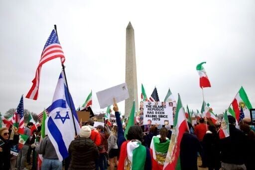 Protesters demonstrate against the Islamic republic in Washington DC