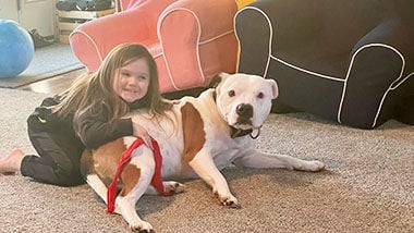 Brian Dearing of Pevely submitted this photo of his daughter, Lyla Dearing, 4, and the family dog, Olaf.