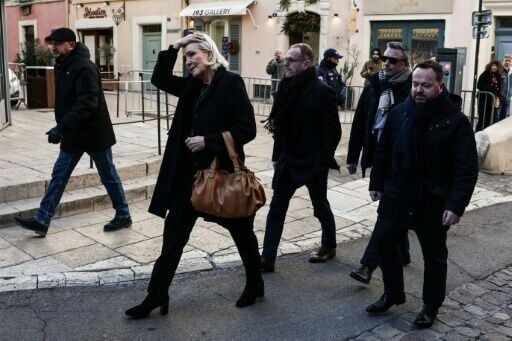 Far-right figurehead Marine Le Pen attended the funeral along with other anti-immigration political figures