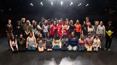 The cast and technical crew of the Fox High School Theatre Troupe’s upcoming performance of High School Musical