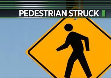 Pedestrian struck