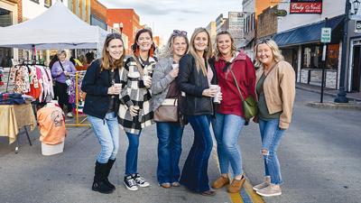 From left, Rachel Schremp of Byrnes Mill, Chrissy Degnan of Arnold, Paula Barbagalto of Hillsboro, Tiffany Olson of Hillsboro, Natalie Fauk of Hillsboro and Kara Oughton of Festus visit last year’s Ladies Night event.