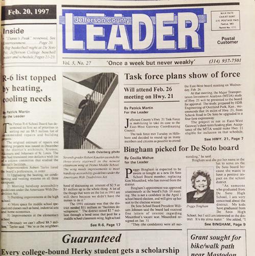 20 years ago this week Feb 1997