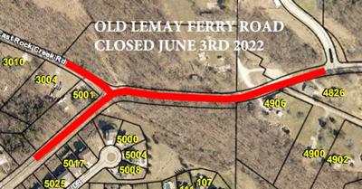 This section of Old Lemay Ferry Road will be closed beginning Friday.
