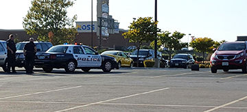 briefcase left on parking lot