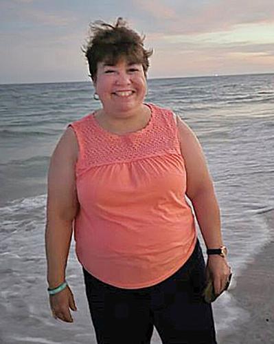 Terri Becker on the beach during a recent family vacation in Gulf Shores, Ala