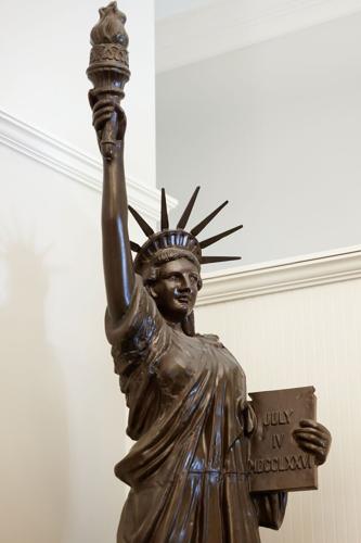 Columbia’s Liberty Sister is displayed in the lobby