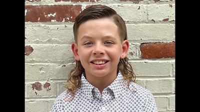 Nolan Shanz Jr. is among the final 25 in a kids mullet contest being held by USA Mullet Championships.
