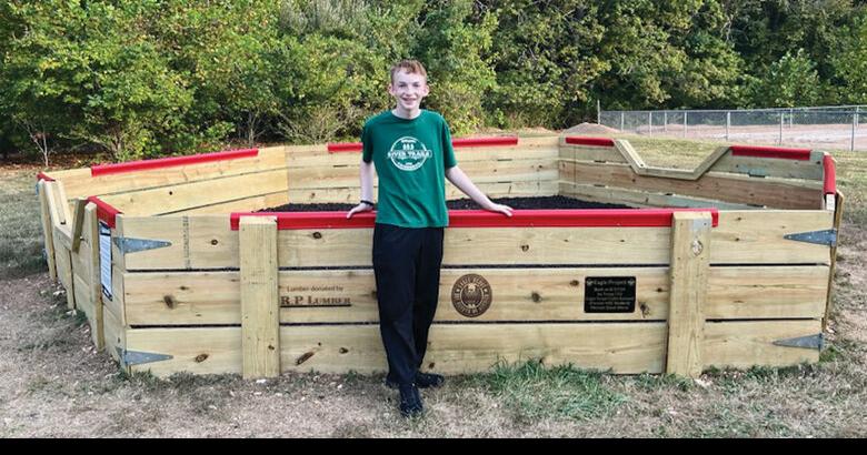 Goo-goo for gaga: House Springs Eagle Scout builds popular yard game for elementary