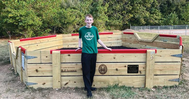 Goo-goo for gaga: House Springs Eagle Scout builds popular yard game for elementary