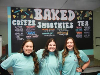 From left, co-owner Morgan Tanner, employee Kacie Neisler and co-owner Breanna Willhelm.