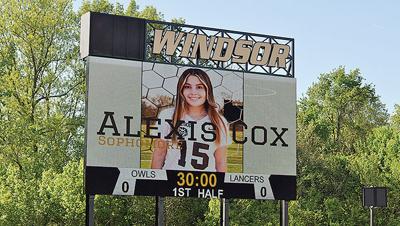 scoreboard at the Windsor stadium