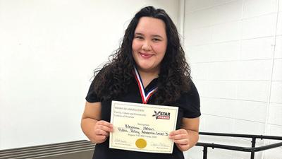 Kheana Nelson’s project received a gold award in the Public Policy Advocate category at a regional FCCLA competition on Jan. 22, and she will compete at the state level in March.