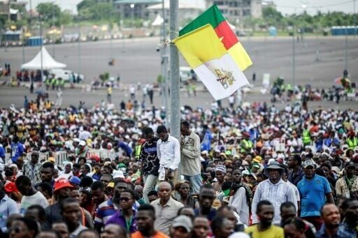 Around 120,000 gathered for the Mass in Douala, the Vatican said