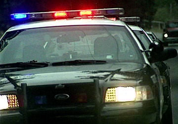 police car lights