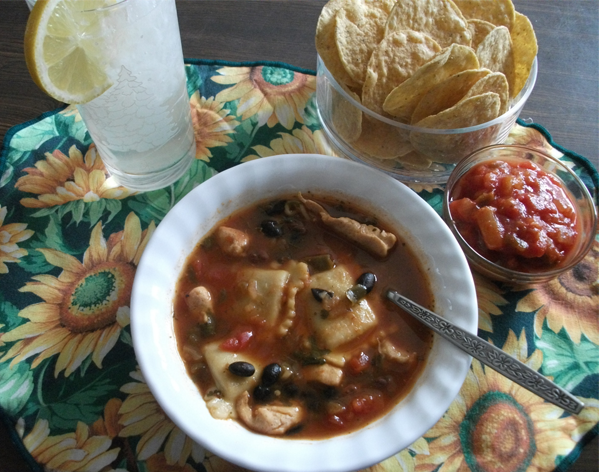 Santa Fe Ravioli Soup