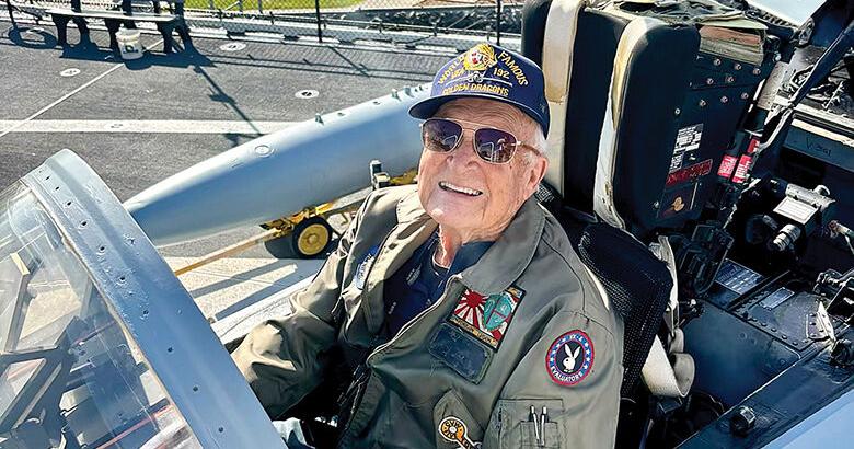 Navy dedicates restored fighter jet in memory of fallen local pilot