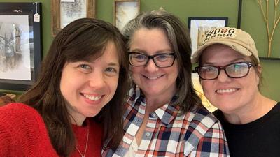 Tree of Life Art Gallery, Fine Antiques, Artfully Renewed Furniture, 109 E. Main St., Festus, offers a variety of unique items. Shown are owner Michelle Hohmeier, center, and employees Nicola Belley, left, and Lara Dane.