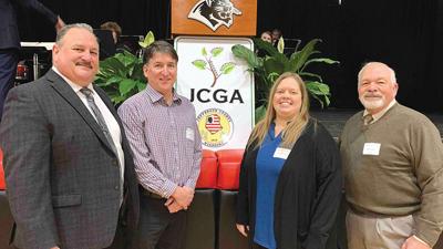Jefferson County Health Department representatives attended the State of the County event on Feb. 19. From left are Board of Trustees Chairman Timothy Pigg; Steve Sikes, director; Jennifer Pinkley, deputy director of agency administration; and member De...