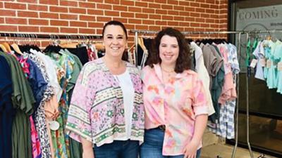 Staci Yokum, left, and Lauren Yokum opened Sassafras Clothing Co. together in June, fulfilling a long-time dream for the mother and daughter.