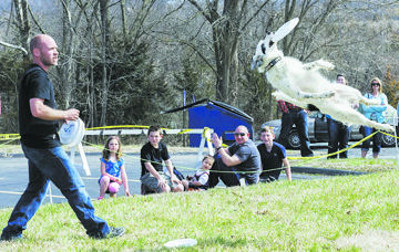 Canines in the Clouds demonstration
