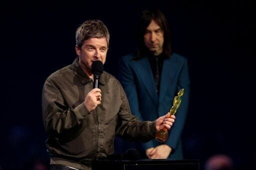 Oasis frontman Noel Gallagher collected the gong for songwriter of the year