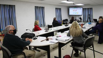 The Jefferson County Health Department Board of Trustees at a meeting in November.