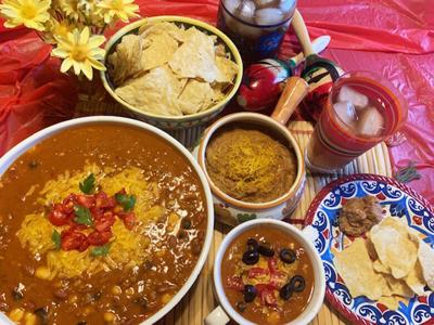 My Leader Yummy – Refried Bean Dip, Three-Bean Taco Chili