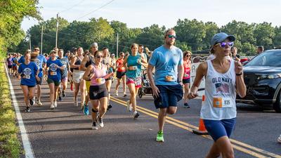 About 120 people participated in this year's Big River Run.