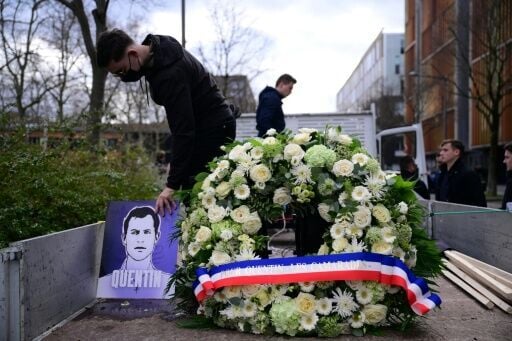 Tributes to Deranque took place around Lyon before the march started