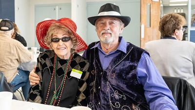Dana and Jean Chipperfield of Fenton attend Northwest R-1’s annual Senior Citizen Prom at Northwest High School in Cedar Hill.