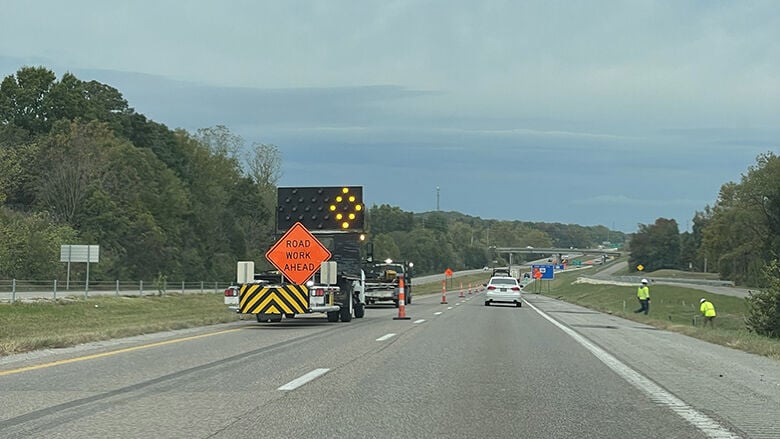 A view of northbound I-55 near the exit to Hwy. 67, south of Festus.