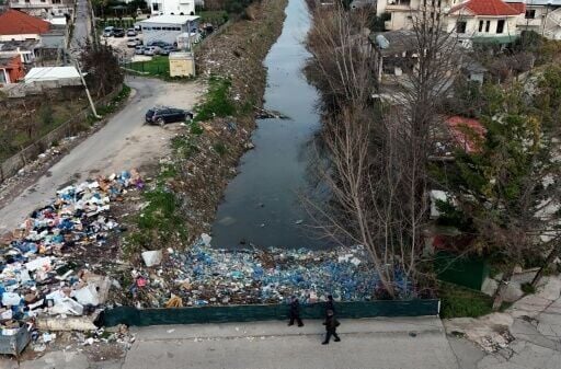 Albania's waterways are being clogged by plastic rubbish, with many saying it is making floods worse