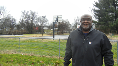 Ron Herrington Jr., president of the Douglass Cooperative High School Alumni Association, is at Shropshire Park