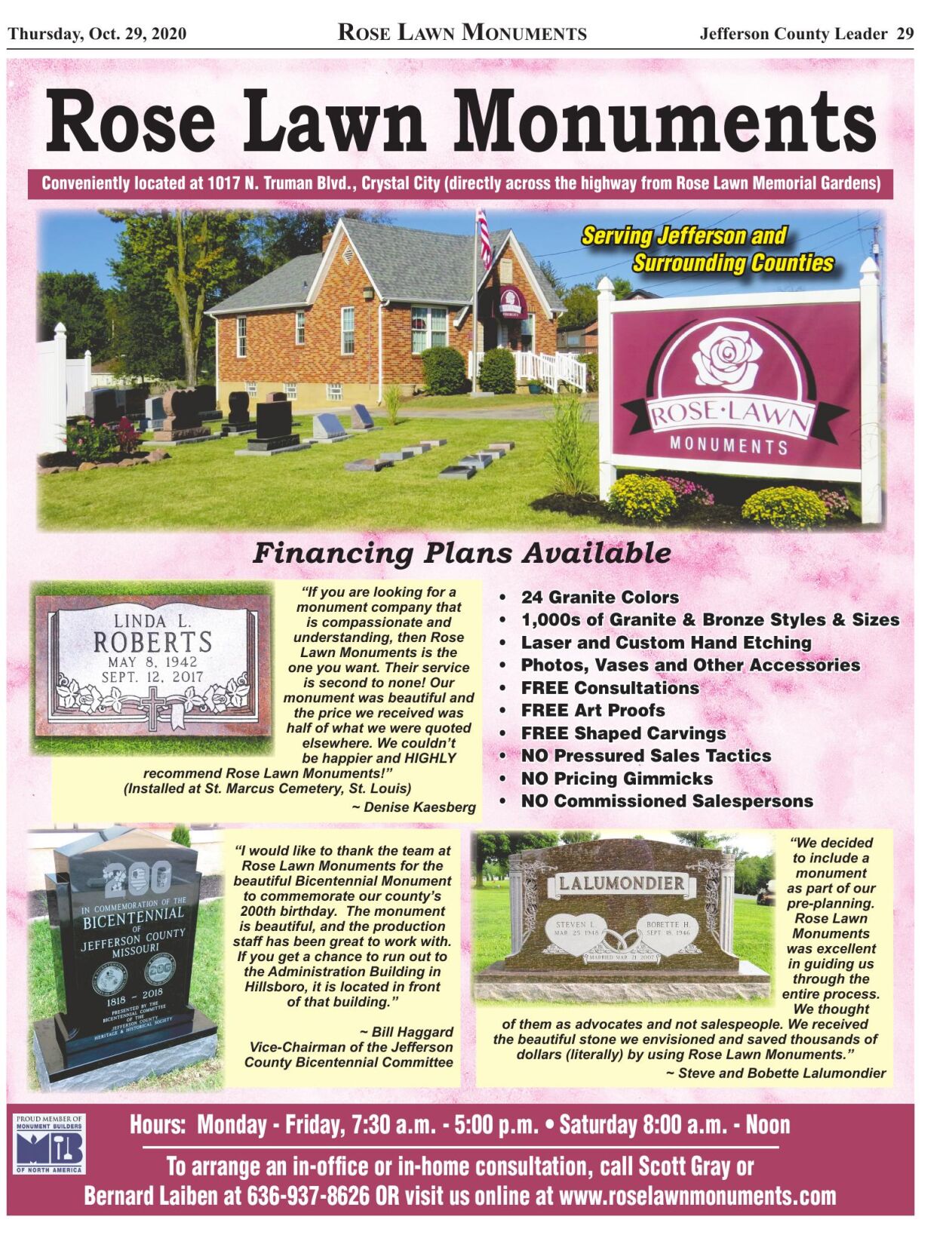 Rose Lawn Monuments 3