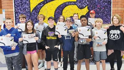 Cheryl Rock’s fourth-grade class and winners of the playground design competition.