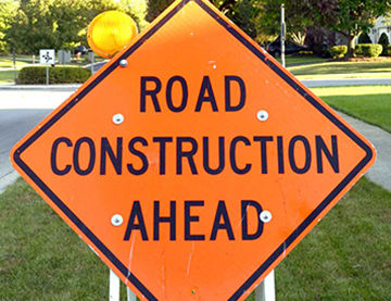 Road construction ahead