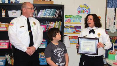 third-grader Dave Maher