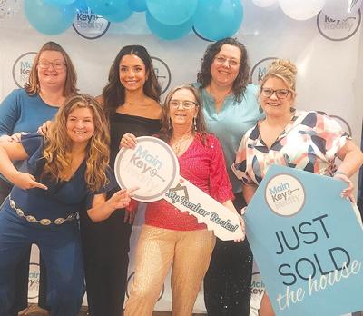 Front row, from left, are Brittany Henricks, Karla Fincher and Amy Chiles. Back row, from left, are Jamie Bahr, Taryn Edwards and Christine Cage.