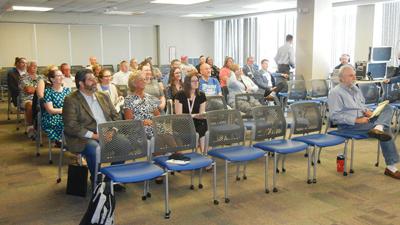The event drew several dozen people, including a number of county and city elected officials.