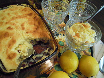 Lemon Cake-Top Pudding